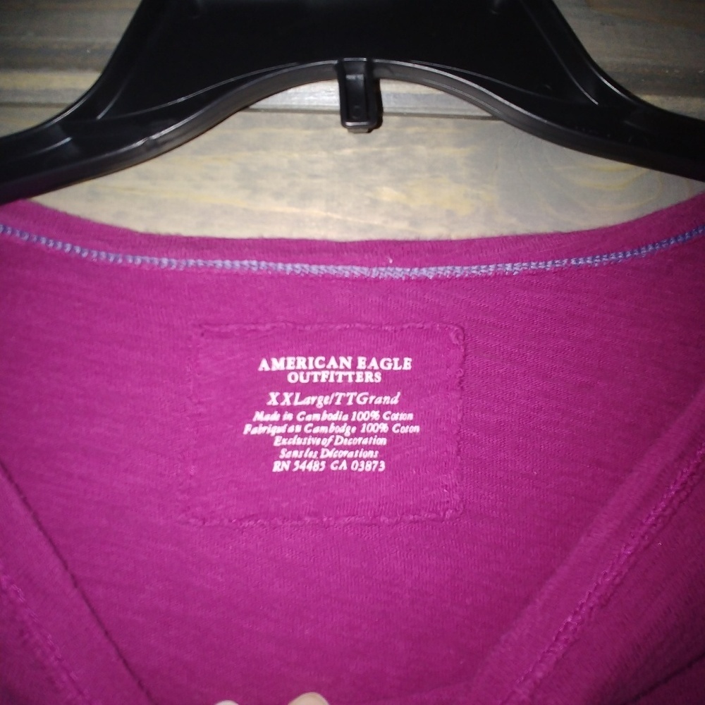 Pink American Eagle Long Sleeve Shirt - Picture 3 of 3